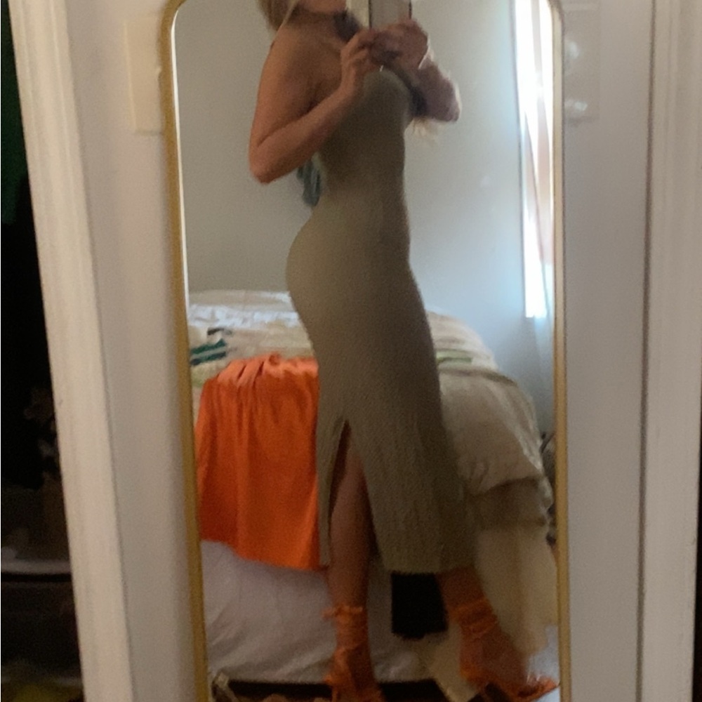 Sage green dress